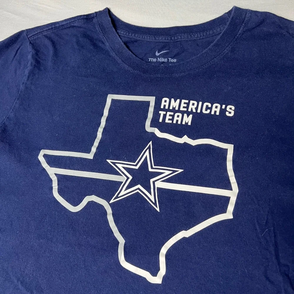 Nike Dallas Cowboys Americas Team T-Shirt Navy Blue Texas Star Mens Large